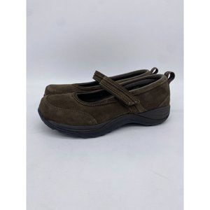 L.L. Bean Shoes Women's 8.5 Wide Brown Comfort Moc Casual Mary Jane Suede NEW